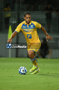 2024-08-03 - Anthony Oyono of Frosinone Calcio during the friendly match between Frosinone Calcio vs S.S. Lazio 03rd August 2024 at the Benito Stirpe Stadium in Frosinone - FROSINONE VS LAZIO - FRIENDLY MATCH - SOCCER