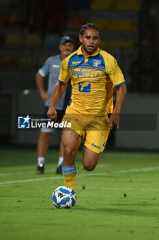 2024-08-03 - Anthony Oyono of Frosinone Calcio during the friendly match between Frosinone Calcio vs S.S. Lazio 03rd August 2024 at the Benito Stirpe Stadium in Frosinone - FROSINONE VS LAZIO - FRIENDLY MATCH - SOCCER