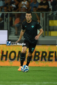 2024-08-03 - Nicolo' Casale of S.S. Lazio during the friendly match between Frosinone Calcio vs S.S. Lazio 03rd August 2024 at the Benito Stirpe Stadium in Frosinone - FROSINONE VS LAZIO - FRIENDLY MATCH - SOCCER