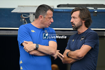 2024-08-03 - Empoli FC's coach Roberto D'Aversa and UC Sampdoria's coach Andrea Pirlo - EMPOLI FC VS UC SAMPDORIA - FRIENDLY MATCH - SOCCER