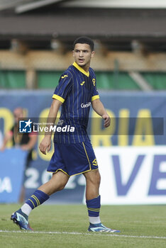 2024-07-17 - Reda Belahyane of Hellas Verona during Hellas Verona FC vs Top 22 Dilettanti Verona, 1° Test Match, at Centro Sportivo 'La Pineta' on Folgaria (TN), on July 17, 2024. - HELLAS VERONA FC VS TOP 22 DILETTANTI VERONA - FRIENDLY MATCH - SOCCER