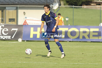 2024-07-17 - Daniele Ghilardi of Hellas Verona play the ball during Hellas Verona FC vs Top 22 Dilettanti Verona, 1° Test Match, at Centro Sportivo 'La Pineta' on Folgaria (TN), on July 17, 2024. - HELLAS VERONA FC VS TOP 22 DILETTANTI VERONA - FRIENDLY MATCH - SOCCER