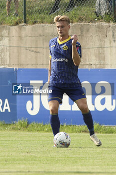 2024-07-17 - Martin Frese of Hellas Verona play the ball during Hellas Verona FC vs Top 22 Dilettanti Verona, 1° Test Match, at Centro Sportivo 'La Pineta' on Folgaria (TN), on July 17, 2024. - HELLAS VERONA FC VS TOP 22 DILETTANTI VERONA - FRIENDLY MATCH - SOCCER