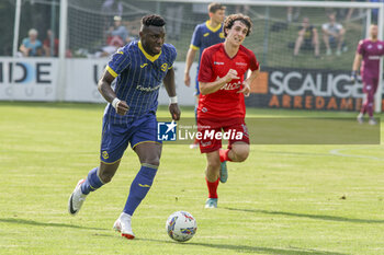 2024-07-17 - Daniel Mosquera of Hellas Verona during Hellas Verona FC vs Top 22 Dilettanti Verona, 1° Test Match, at Centro Sportivo 'La Pineta' on Folgaria (TN), on July 17, 2024. - HELLAS VERONA FC VS TOP 22 DILETTANTI VERONA - FRIENDLY MATCH - SOCCER