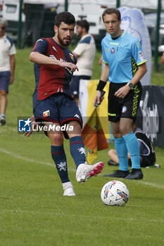 2024-07-20 - AAron Martin of Genoa CFC play the ball during Genoa CFC vs Venezia FC, Test Match pre season Serie A Enilive 2024-25, at Centro Sportivo 