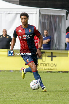 2024-07-20 - Koni De Winter of Genoa CFC play the ball during Genoa CFC vs Venezia FC, Test Match pre season Serie A Enilive 2024-25, at Centro Sportivo 