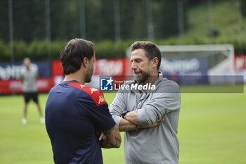 2024-07-20 - Alberto Gilardino Head Coach of Genoa CFC and Eusebio Di Francesco Head Coach of Venezia FC during Genoa CFC vs Venezia FC, Test Match pre season Serie A Enilive 2024-25, at Centro Sportivo 