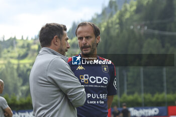 2024-07-20 - Alberto Gilardino Head Coach of Genoa CFC and Eusebio Di Francesco Head Coach of Venezia FC during Genoa CFC vs Venezia FC, Test Match pre season Serie A Enilive 2024-25, at Centro Sportivo 