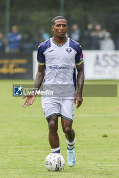 2024-07-24 - Jackson Tchatchoua of Hellas Verona during Hellas Verona FC vs Virtus Verona FC, 3° Test Match, at Centro Sportivo 'La Pineta' on Folgaria (TN), on July 24, 2024. - HELLAS VERONA FC VS VIRTUS VERONA - FRIENDLY MATCH - SOCCER