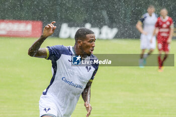 2024-07-24 - Jackson Tchatchoua of Hellas Verona during Hellas Verona FC vs Virtus Verona FC, 3° Test Match, at Centro Sportivo 'La Pineta' on Folgaria (TN), on July 24, 2024. - HELLAS VERONA FC VS VIRTUS VERONA - FRIENDLY MATCH - SOCCER