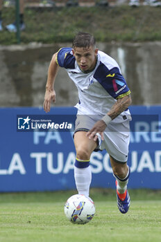 2024-07-24 - Tomas Suslov of Hellas Verona play the ball during Hellas Verona FC vs Virtus Verona FC, 3° Test Match, at Centro Sportivo 'La Pineta' on Folgaria (TN), on July 24, 2024. - HELLAS VERONA FC VS VIRTUS VERONA - FRIENDLY MATCH - SOCCER