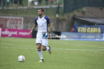 2024-07-24 - Federico Ceccerini of Hellas Verona play the ball during Hellas Verona FC vs Virtus Verona FC, 3° Test Match, at Centro Sportivo 'La Pineta' on Folgaria (TN), on July 24, 2024. - HELLAS VERONA FC VS VIRTUS VERONA - FRIENDLY MATCH - SOCCER