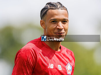 2024-07-24 - Tiago Santos (OSC Lille) before the Friendly football match between VfL Wolfsburg and LOSC Lille on 24 July 2024 at Jahnstadion in Rheda-Wiedenbrück, Germany - FOOTBALL - FRIENDLY GAME - WOLFSBURG V LILLE - FRIENDLY MATCH - SOCCER