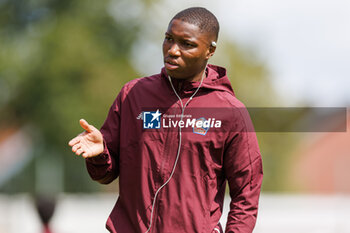 2024-07-24 - Bafode Diakite (OSC Lille) before the Friendly football match between VfL Wolfsburg and LOSC Lille on 24 July 2024 at Jahnstadion in Rheda-Wiedenbrück, Germany - FOOTBALL - FRIENDLY GAME - WOLFSBURG V LILLE - FRIENDLY MATCH - SOCCER