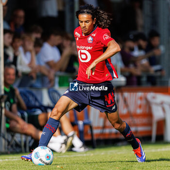 2024-07-24 - Ayyoub Bouaddi (OSC Lille) during the Friendly football match between VfL Wolfsburg and LOSC Lille on 24 July 2024 at Jahnstadion in Rheda-Wiedenbrück, Germany - FOOTBALL - FRIENDLY GAME - WOLFSBURG V LILLE - FRIENDLY MATCH - SOCCER