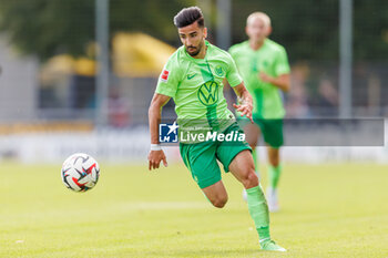 2024-07-24 - Mohamed Amoura (VfL Wolfsburg) during the Friendly football match between VfL Wolfsburg and LOSC Lille on 24 July 2024 at Jahnstadion in Rheda-Wiedenbrück, Germany - FOOTBALL - FRIENDLY GAME - WOLFSBURG V LILLE - FRIENDLY MATCH - SOCCER