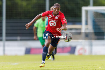 2024-07-24 - Bafode Diakite (OSC Lille) during the Friendly football match between VfL Wolfsburg and LOSC Lille on 24 July 2024 at Jahnstadion in Rheda-Wiedenbrück, Germany - FOOTBALL - FRIENDLY GAME - WOLFSBURG V LILLE - FRIENDLY MATCH - SOCCER