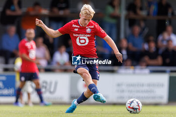 2024-07-24 - Hakon Arnar Haraldsson (OSC Lille) during the Friendly football match between VfL Wolfsburg and LOSC Lille on 24 July 2024 at Jahnstadion in Rheda-Wiedenbrück, Germany - FOOTBALL - FRIENDLY GAME - WOLFSBURG V LILLE - FRIENDLY MATCH - SOCCER