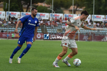 2024-08-03 - Roma's Soule in action against during the friendly match AS Roma - Olympiacos FC at the 