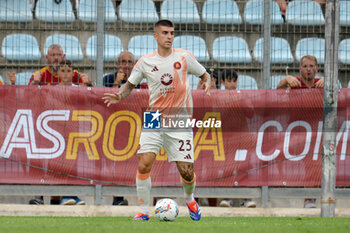 2024-08-03 - Roma's Gianluca Mancini in action during the friendly match AS Roma - Olympiacos FC at the 