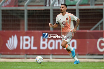 2024-08-03 - Roma's Lorenzo Pellegrini in action during the friendly match AS Roma - Olympiacos FC at the 