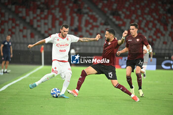 2024-07-31 - Bari’s Lorenzo Sgarbi during friendly match between Bari vs Salernitana at the San Nicola Stadium in Bari 31 july 2024 - BARI VS SALERNITANA - FRIENDLY MATCH - SOCCER