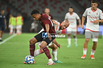 2024-07-31 - Bari’s Ahmad Benali during friendly match between Bari vs Salernitana at the San Nicola Stadium in Bari 31 july 2024 - BARI VS SALERNITANA - FRIENDLY MATCH - SOCCER