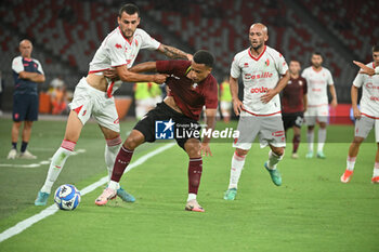 2024-07-31 - Bari’s Lorenzo Sgarbi during friendly match between Bari vs Salernitana at the San Nicola Stadium in Bari 31 july 2024 - BARI VS SALERNITANA - FRIENDLY MATCH - SOCCER