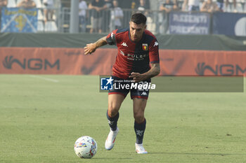 2024-08-01 - Stefano Sabelli of Genoa CFC play the ball during Brescia Calcio FC vs Genoa CFC, Test Match pre season Serie A Enilive 2024-25, at Mario Rigamonti stadium in Brescia (BS), Italy, on July 20, 2024. - BRESCIA CALCIO VS GENOA CFC - FRIENDLY MATCH - SOCCER