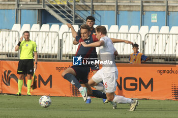 2024-08-01 - Emil Bohinen of Genoa CFC battle for the ball with Matthias Verreth of Brescia Calcio FC during Brescia Calcio FC vs Genoa CFC, Test Match pre season Serie A Enilive 2024-25, at Mario Rigamonti stadium in Brescia (BS), Italy, on July 20, 2024. - BRESCIA CALCIO VS GENOA CFC - FRIENDLY MATCH - SOCCER