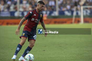 2024-08-01 - Stefano Sabelli of Genoa CFC play the ball during Brescia Calcio FC vs Genoa CFC, Test Match pre season Serie A Enilive 2024-25, at Mario Rigamonti stadium in Brescia (BS), Italy, on July 20, 2024. - BRESCIA CALCIO VS GENOA CFC - FRIENDLY MATCH - SOCCER