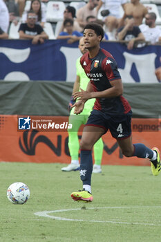 2024-08-01 - Koni De Winter of Genoa CFC play the ball during Brescia Calcio FC vs Genoa CFC, Test Match pre season Serie A Enilive 2024-25, at Mario Rigamonti stadium in Brescia (BS), Italy, on July 20, 2024. - BRESCIA CALCIO VS GENOA CFC - FRIENDLY MATCH - SOCCER