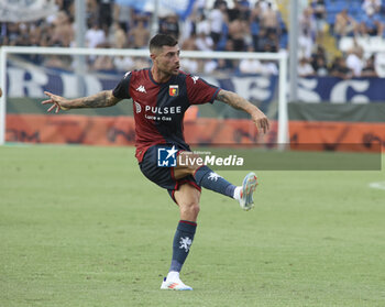 2024-08-01 - Stefano Sabelli of Genoa CFC kick the ball  during Brescia Calcio FC vs Genoa CFC, Test Match pre season Serie A Enilive 2024-25, at Mario Rigamonti stadium in Brescia (BS), Italy, on July 20, 2024. - BRESCIA CALCIO VS GENOA CFC - FRIENDLY MATCH - SOCCER