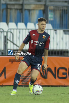 2024-08-01 - Tommaso Pittino of Genoa CFC play the ball during Brescia Calcio FC vs Genoa CFC, Test Match pre season Serie A Enilive 2024-25, at Mario Rigamonti stadium in Brescia (BS), Italy, on July 20, 2024. - BRESCIA CALCIO VS GENOA CFC - FRIENDLY MATCH - SOCCER