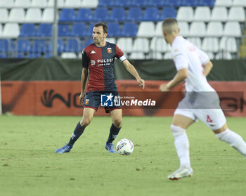 2024-08-01 - Milan Badeij of Genoa CFC play the ball during Brescia Calcio FC vs Genoa CFC, Test Match pre season Serie A Enilive 2024-25, at Mario Rigamonti stadium in Brescia (BS), Italy, on July 20, 2024. - BRESCIA CALCIO VS GENOA CFC - FRIENDLY MATCH - SOCCER