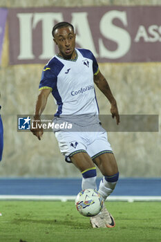 2024-08-03 - Dailon Livramento of Hellas Verona FC FC play the ball during Hellas Verona FC vs Asteras Tripolis FC, 5° Test Match, at stadio 