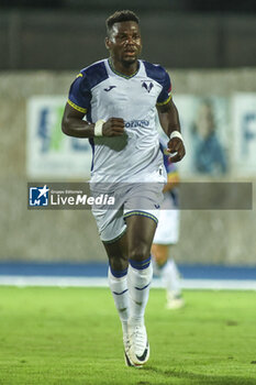 2024-08-03 - Daniel Mosquera of Hellas Verona FC during Hellas Verona FC vs Asteras Tripolis FC, 5° Test Match, at stadio 