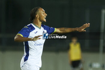 2024-08-03 - Dailon Livramento of Hellas Verona FC FC gestures during Hellas Verona FC vs Asteras Tripolis FC, 5° Test Match, at stadio 