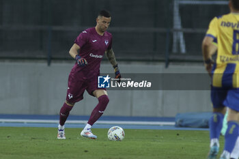 2024-08-03 - Lorenzo Montipò of Hellas Verona FC play the ball during Hellas Verona FC vs Asteras Tripolis FC, 5° Test Match, at stadio 