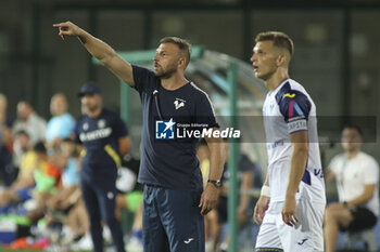 2024-08-03 - Paolo Zanetti Head Coach of Hellas Verona FC gestures during Hellas Verona FC vs Asteras Tripolis FC, 5° Test Match, at stadio 