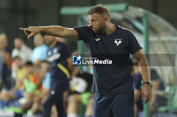 2024-08-03 - Paolo Zanetti Head Coach of Hellas Verona FC gestures during Hellas Verona FC vs Asteras Tripolis FC, 5° Test Match, at stadio 