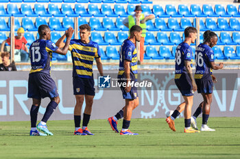 2024-08-04 - Parma Calcio team celebrates after first goal - PARMA CALCIO VS ATALANTA BC - FRIENDLY MATCH - SOCCER