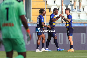 2024-08-04 - Parma Calcio team celebrates after first goal - PARMA CALCIO VS ATALANTA BC - FRIENDLY MATCH - SOCCER