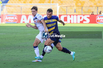 2024-08-04 - Emanuele Valeri (Parma Calcio) and Marco Palestra (Atalanta BC) fights for the ball - PARMA CALCIO VS ATALANTA BC - FRIENDLY MATCH - SOCCER