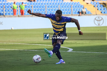 2024-08-04 - Ange-Yoan Bonny (Parma Calcio) kicks the ball - PARMA CALCIO VS ATALANTA BC - FRIENDLY MATCH - SOCCER