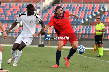 2024-08-03 - Alessandro Caporale and Amadou Sarr during Cosenza 1914 vs Foggia 1920 Friendly football match in Cosenza, Italy, August 03 2024 - COSENZA VS FOGGIA - FRIENDLY MATCH - SOCCER