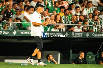 2024-08-03 - Laurent Blanc, coach from Al Ittihad during the Friendly football match between Real Betis and Al Ittihad on 3 August 2024 at Benito Villamarín stadium in Sevilla, Spain - FOOTBALL - FRIENDLY GAME - REAL BETIS V AL ITTIHAD - FRIENDLY MATCH - SOCCER