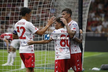 2024-08-13 - Daniel Maldini of AC Monza celebrates after scoring during AC Milan vs AC Monza , 2° edition of 