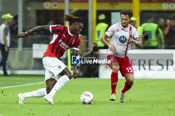 2024-08-13 - Rafael Leao of AC Milan  battle for the ball with Pedro Pereira of AC Monza during AC Milan vs AC Monza , 2° edition of 