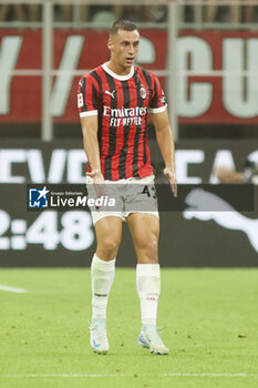 2024-08-13 - Filippo Terracciano of AC Milan gestures during AC Milan vs AC Monza , 2° edition of 